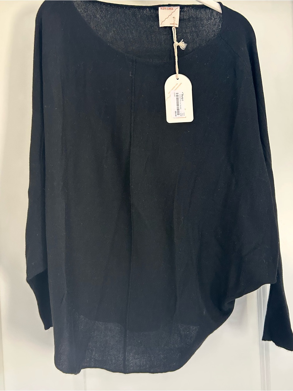 Kerisma lightweight black dolman sweater